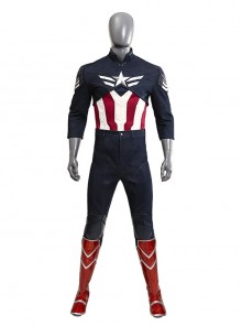 Captain America Brave New World Sam Wilson Halloween Cosplay Costume Set Without Shoes And Shield