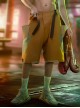 Summer Loose Drop Crotch Multi-Pocket Back Waist Mecha Piece Design Irregular Trouser Legs Cyberpunk Six-Point Pants