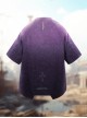 Smart Machine Rebirth J-Type Washed Gradient Discharge Printing Loose Cyberpunk Short Sleeves T-Shirt
