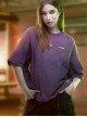 Summer Street Loose Washed Gradient Irregular Hem Cyberpunk Short Sleeves T-Shirt