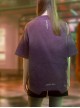 Summer Street Loose Washed Gradient Irregular Hem Cyberpunk Short Sleeves T-Shirt