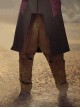 Functional Style Street Loose Mecha High Waist Dropped Crotch Style Cyberpunk Denim Trousers