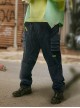 Functional Style Street Loose Mecha High Waist Dropped Crotch Style Cyberpunk Denim Trousers
