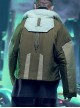 Autumn Winter Street Urban Functional Style High Collar Color Matching Design Loose Padded Cyberpunk Short Jacket