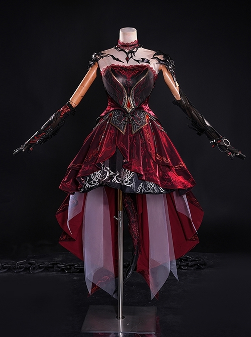 Game Love And Deepspace Player Controls Character Abyssal Chaos Halloween Cosplay Costume Full Set