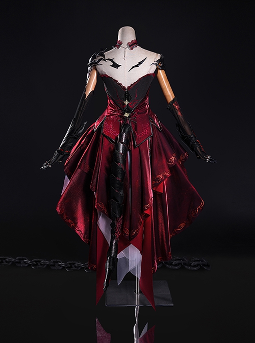 Game Love And Deepspace Player Controls Character Abyssal Chaos Halloween Cosplay Costume Full Set