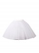 White Multilayer Hard Mesh Waisted Elastic Rubber String Gothic Bustle