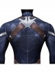 Captain America The Winter Soldier Captain America Stealth Battle Suit Bodysuit Halloween Cosplay Costume Set