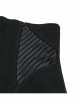 Handsome Punk Style Tight Version Simple Functional Spliced Zipper Drawstring Design Black Corset