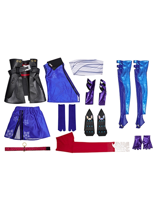 Game Marvel Rivals Psylocke Halloween Cosplay Costume Set Without Shoes And Katana