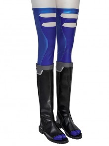 Game Marvel Rivals Psylocke Halloween Cosplay Accessories Black Boots