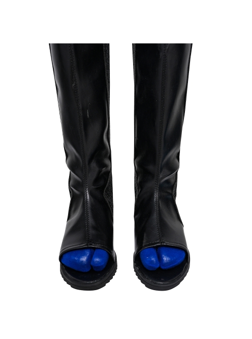 Game Marvel Rivals Psylocke Halloween Cosplay Accessories Black Boots