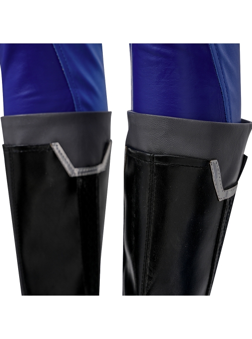Game Marvel Rivals Psylocke Halloween Cosplay Accessories Black Boots