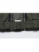 Handsome Green Military Style Metal Rivet Buckle Decoration Punk Style Long Sleeves Short Jacket