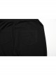 Black Daily Simple Unique Personality Hollow Mesh Splicing Punk Style Tight Pants