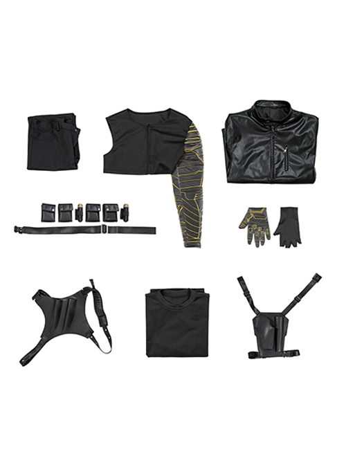 Thunderbolts Winter Soldier Halloween Cosplay Costume Set Without Shoes And Props