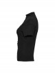 Sexy Black High Collar Slim Fit Unique Perspective Coffin Mesh Design Gothic Style Short Sleeves T Shirt
