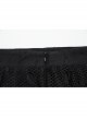 Black Decadent Unique Hole Lace Mesh Spliced Knitted Punk Style Fishtail Skirt