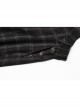 Retro Black Red Gradient Unique Plaid Pattern Irregular Hem Punk Style Skirt