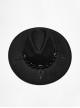 Black Elegant Gorgeous Retro Pearl Decorated Cross Pendant Embellished Gothic Style Hat