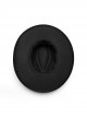 Black Elegant Gorgeous Retro Pearl Decorated Cross Pendant Embellished Gothic Style Hat