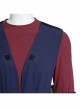 Animation Star Wars The Clone Wars Anakin Skywalker Halloween Cosplay Costume Blue Long Vest