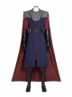 Animation Star Wars The Clone Wars Anakin Skywalker Halloween Cosplay Costume Blue Long Vest