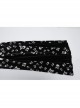 Unique Dark Personality Skull Print Sexy Waist Strap Design Slim Fit Gothic Style Flared Pants