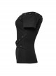 Daily Versatile Black Sexy One Shoulder Unique Cross Strap Decoration Gothic Short Sleeves T Shirt