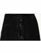 Sexy Black Elegant One Shoulder Retro Lace Mesh Stitching Luxury Velvet Gothic Style Long Sleeves Dress