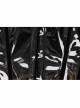 Unique Black Brown Gradient Handsome Leopard Pattern Bat Wing Shape Hem Gothic Style Tight Corset