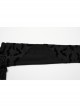 Black Sexy Off Shoulder Design Unique Ruffle Stitching Bat Pattern Gothic Style Long Sleeves Dress