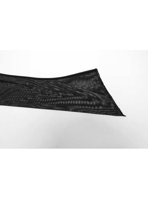 Black Exquisite Pointed Collar Irregular Hem Light Elegant Lace Gothic Style Long Sleeves Coat