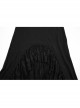 Black Elegant Knitted Patchwork Exquisite Lace Patchwork Hem Gothic Style Skirt