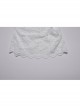 White Elegant Ruffled Stand Collar Exquisite Lace Stitching Gothic Style Slim Long Sleevess Top