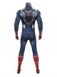 Captain America New World Order Captain America Bodysuit Printing Version Halloween Cosplay Costume Set Without Shoes