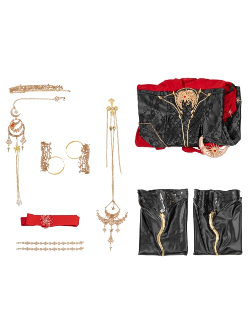 Naraka Bladepoint Viper Ning Hongchuan Madien Upgraded Version Halloween Cosplay Costume Full Set