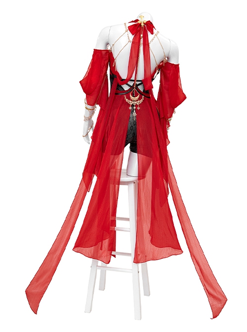 Naraka Bladepoint Viper Ning Hongchuan Madien Upgraded Version Halloween Cosplay Costume Full Set