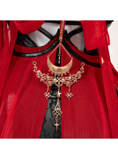 Naraka Bladepoint Viper Ning Hongchuan Madien Upgraded Version Halloween Cosplay Costume Full Set