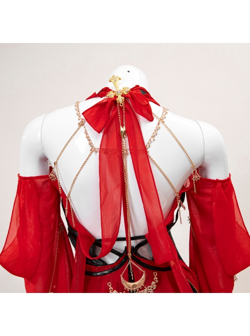 Naraka Bladepoint Viper Ning Hongchuan Madien Upgraded Version Halloween Cosplay Costume Full Set