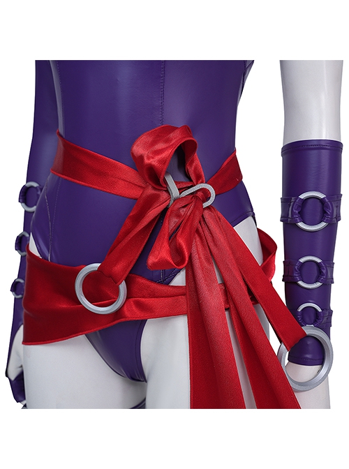 Game Marvel Rivals Psylocke Vengeance Skin Halloween Cosplay Costume Set Without Shoes