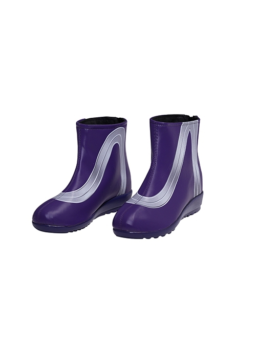 Game Marvel Rivals Psylocke Vengeance Skin Halloween Accessories Cosplay Purple Ankle Boots