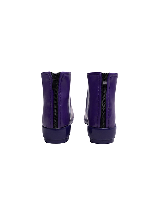 Game Marvel Rivals Psylocke Vengeance Skin Halloween Accessories Cosplay Purple Ankle Boots