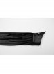 Retro Elegant Black Velvet Unique Bat Collar Exquisite Ruffle Hem Gothic Style Long Sleeves Slim Shirt