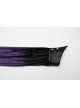 Vintage Purple Luxurious Velvet Exquisite Bat Collar Ruffled Hem Gothic Style Long Sleeves Slim Shirt