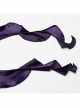 Luxurious Purple Velvet Elegant Square Collar Exquisite Metal Button Design Unique Hem Shape Gothic Style T Shirt