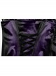 Elegant Purple Soft Luxury Velvet Exquisite Lace Hem Ruffle Sexy Gothic Style Suspender Dress