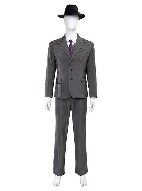 Live Action TV Series Spider-Noir‎ Spider Man Halloween Cosplay Costume Set Without Shoes