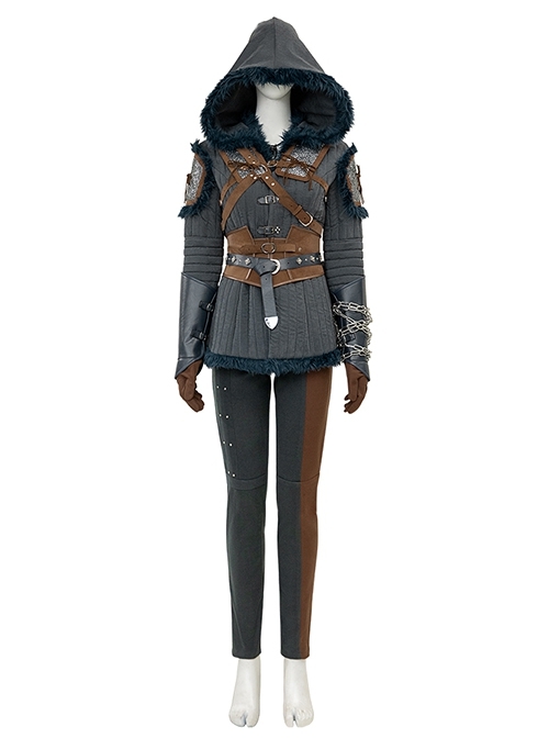 Games The Witcher 4 Ciri Halloween Cosplay Costume Set Without Shoes And Sword