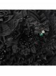 Dark Unique Black Skull Lace Exquisite Ruffle Beaded Decoration Three Dimensional Rose Gothic Style Hat
